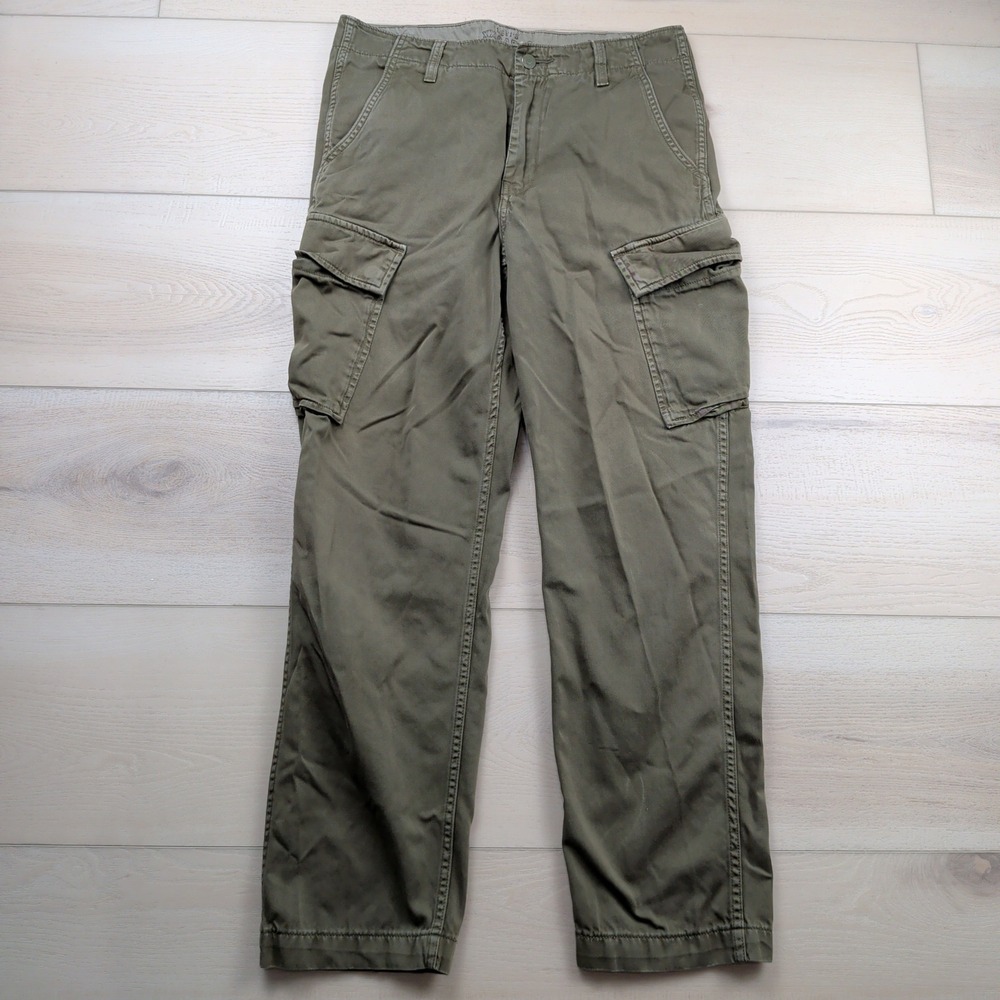 Levis XX Cargo Pants Mens 32x32 (Fit 32x30) Olive Green Taper Fit Utility Cotton